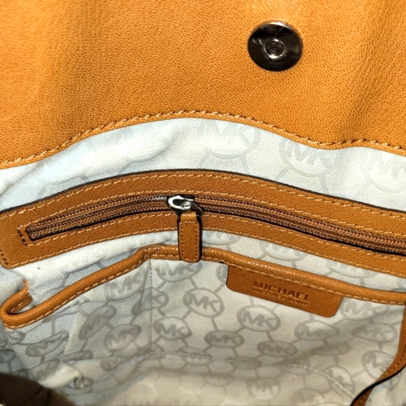 Michael Kors Large Hamilton, tote handbag Leather, Luggage, Silver hardware. - Picture 13 of 13